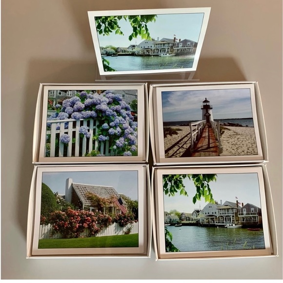 4 BOXES of 8 NANTUCKET Blank Note Cards- -2 of each print shown w/ envelopes - Picture 7 of 7
